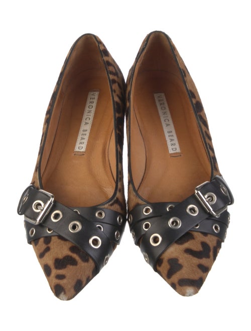 Veronica Beard Ponyhair Printed Ballet Flats