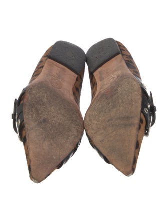 Veronica Beard Ponyhair Printed Ballet Flats