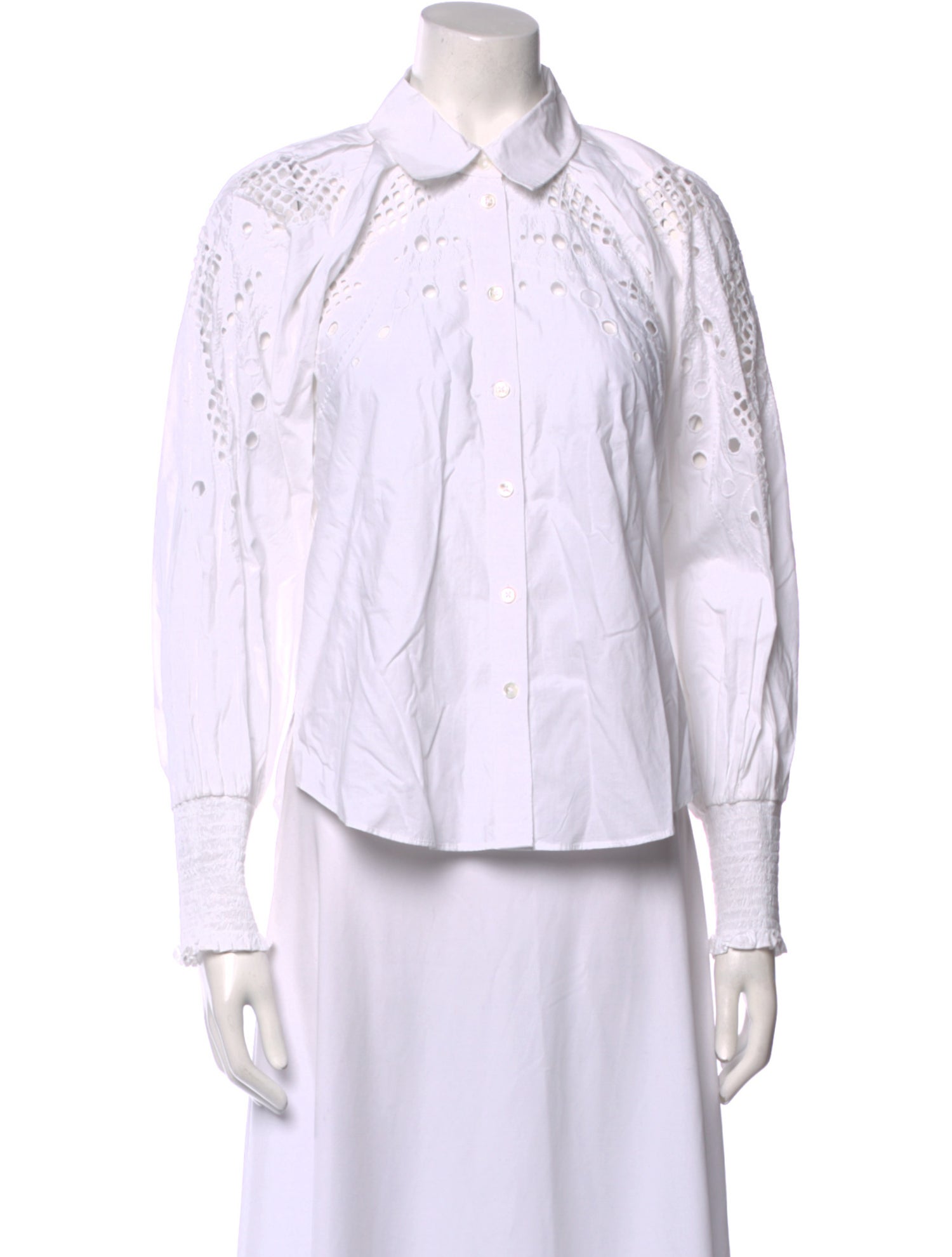 Veronica Beard Striped Long Sleeve Button-Up Top w/ Tags