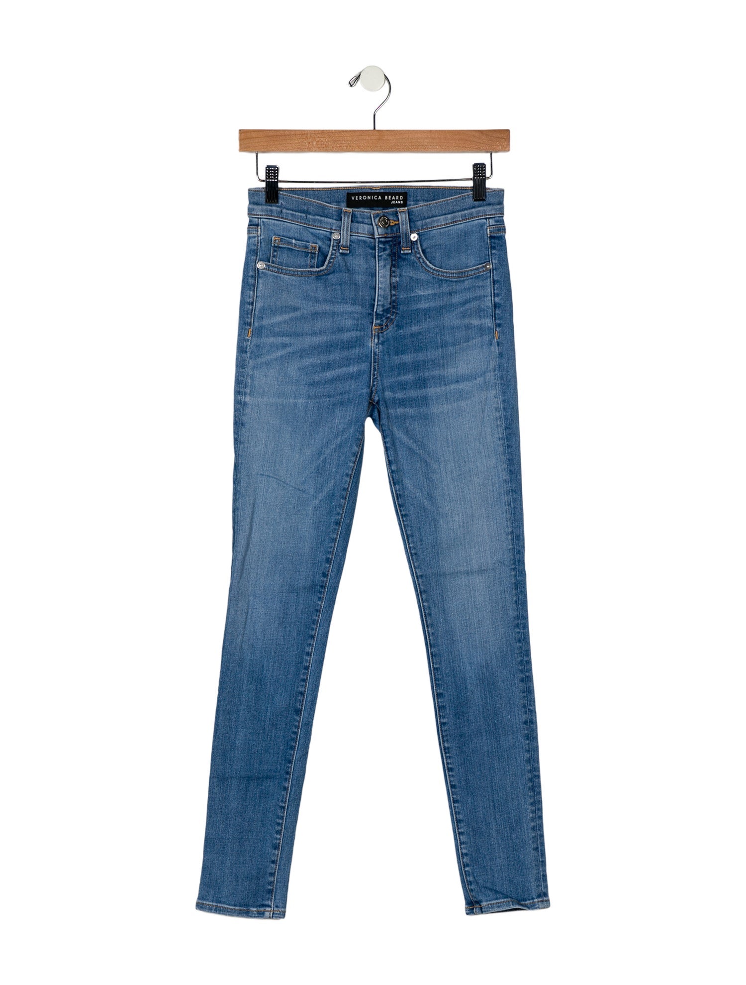 Veronica Beard Mid-Rise Skinny Leg Jeans