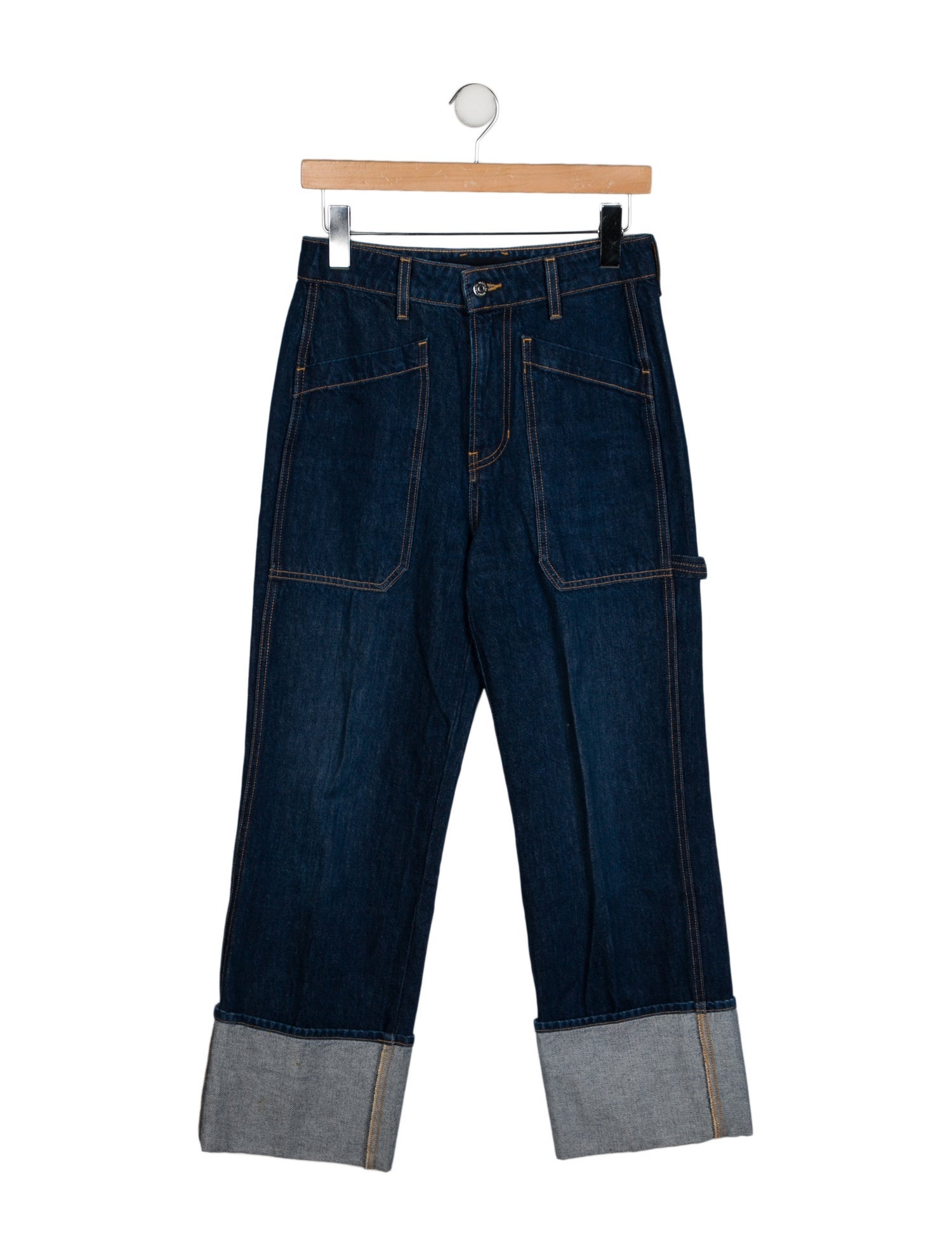 Veronica Beard High-Rise Wide Leg Jeans