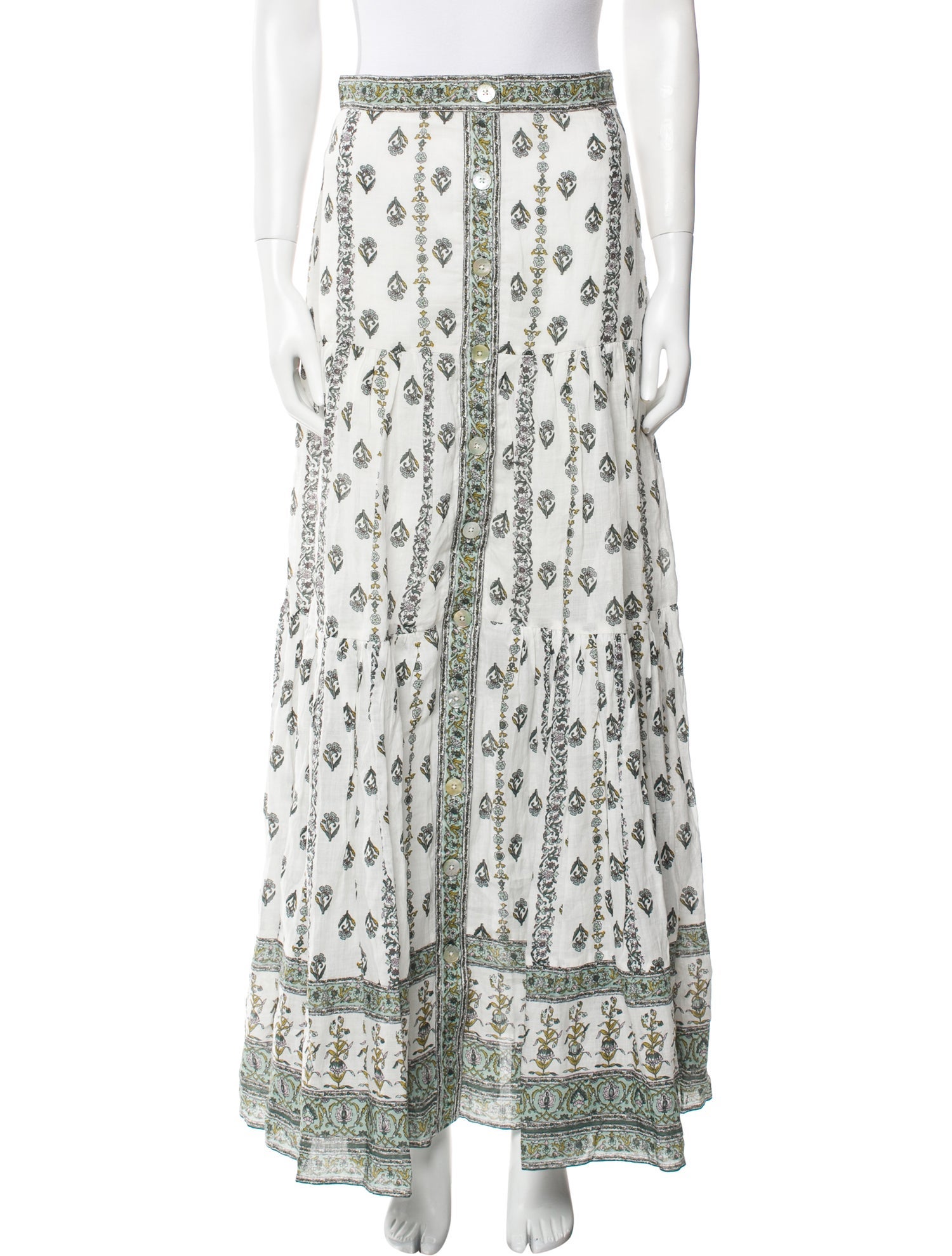 Veronica Beard Floral Print Long Skirt w/ Tags