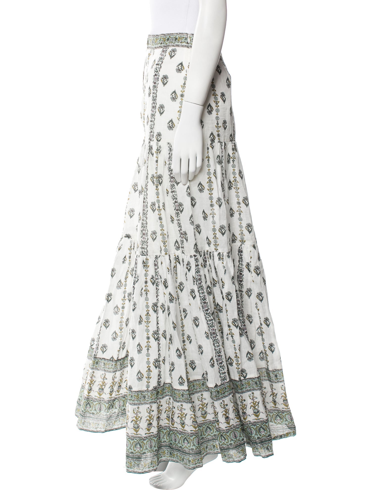Veronica Beard Floral Print Long Skirt w/ Tags