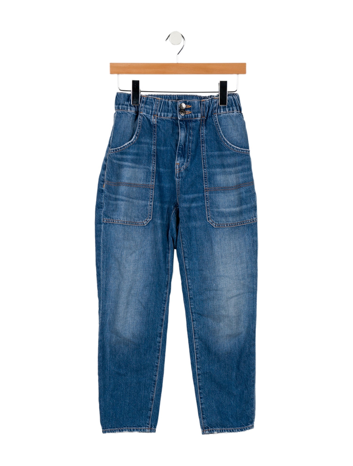 Veronica Beard Mid-Rise Straight Leg Jeans