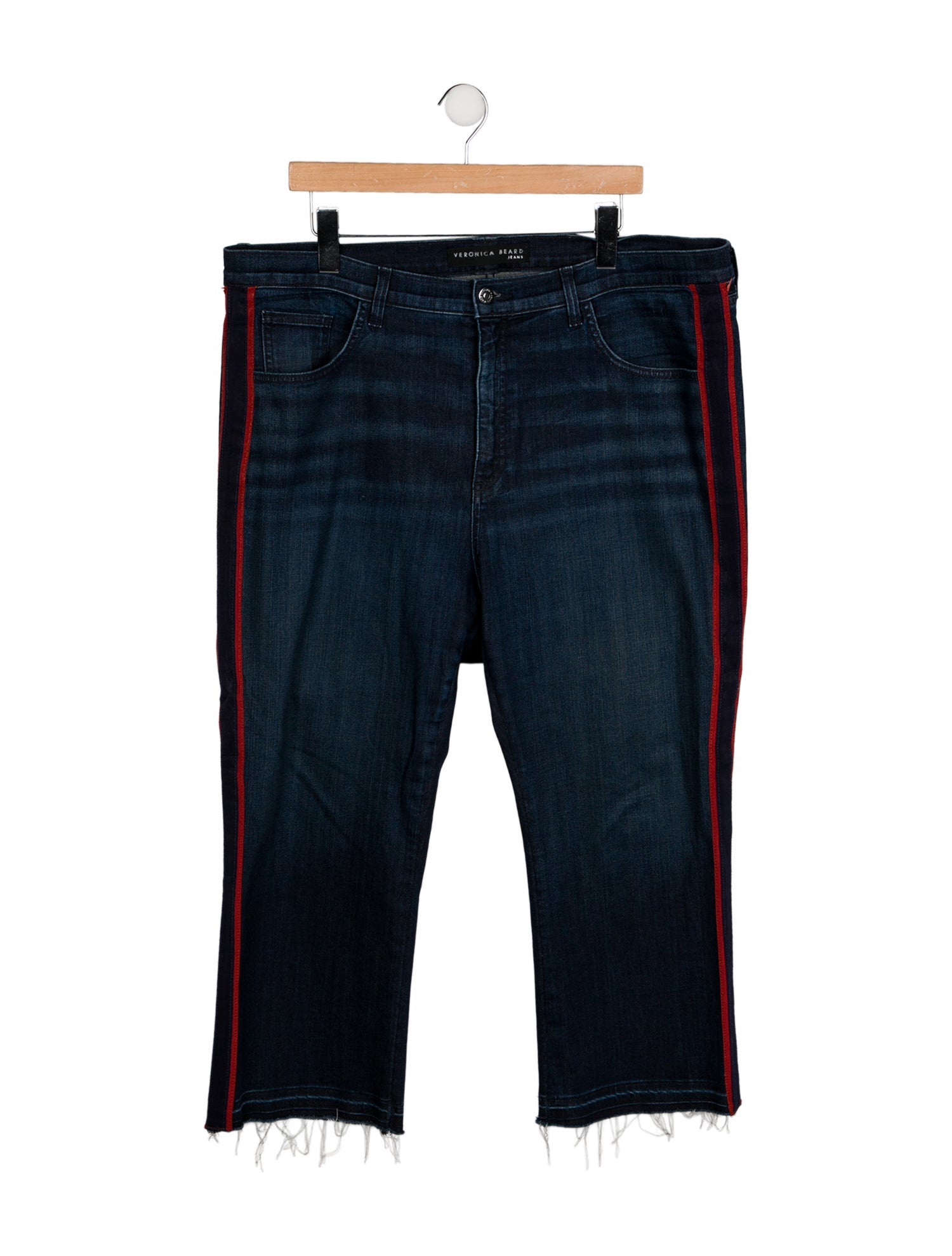 Veronica Beard High-Rise Wide Leg Jeans