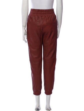 Veronica Beard Leather Skinny Leg Pants