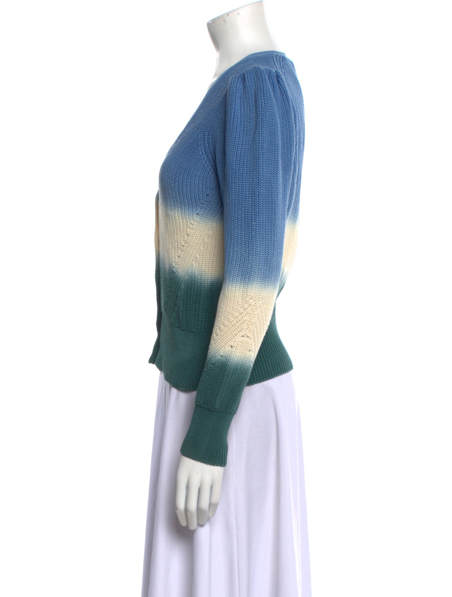 Veronica Beard Striped V-Neck Sweater