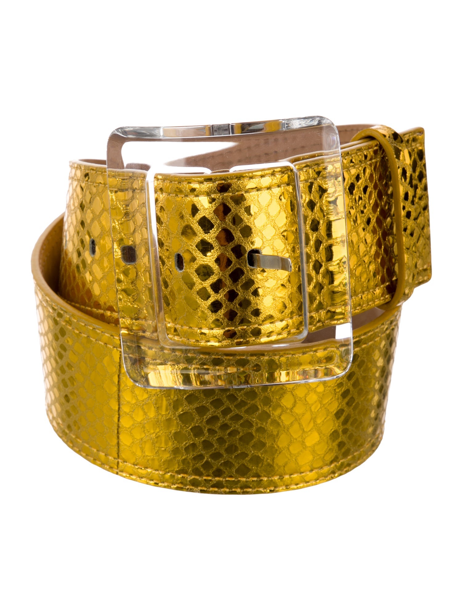 Veronica Beard Wide Embossed Leather Waist Belt