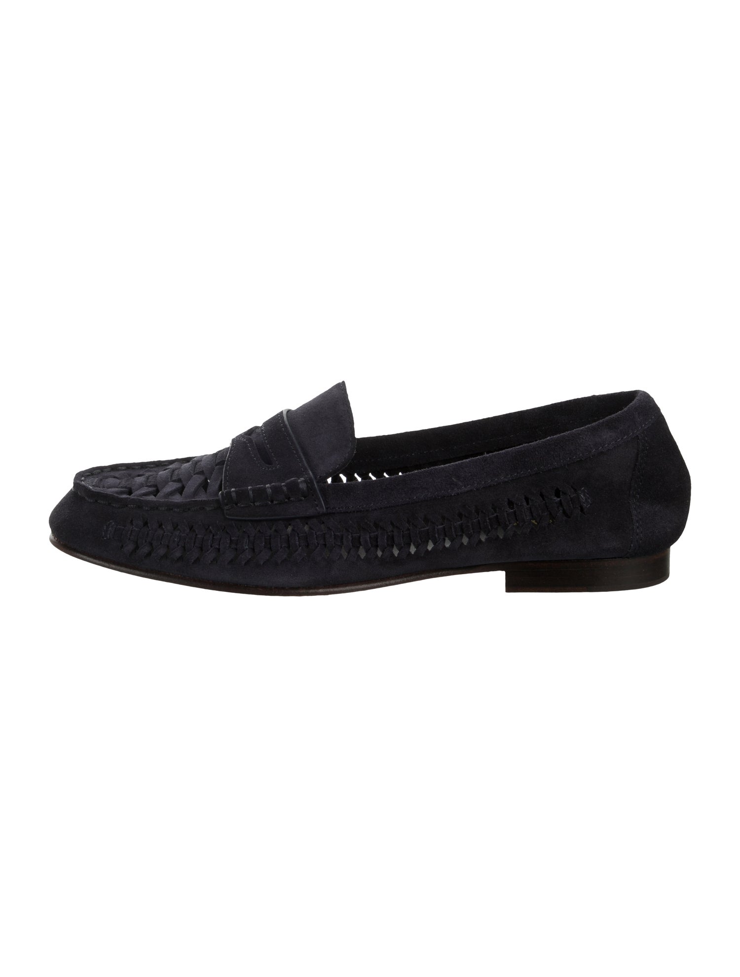 Veronica Beard Suede Lasercut Accents Loafers