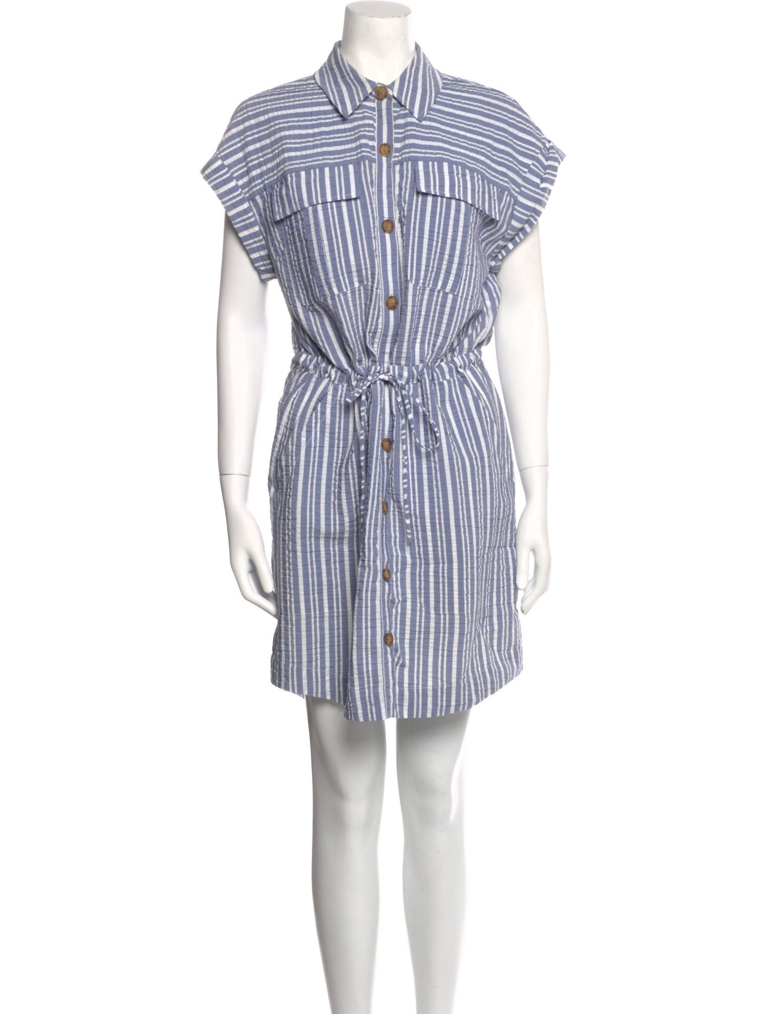 Veronica Beard Striped Knee-Length Dress