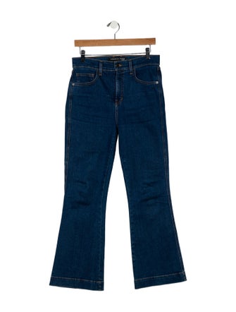 Veronica Beard High-Rise Wide Leg Jeans