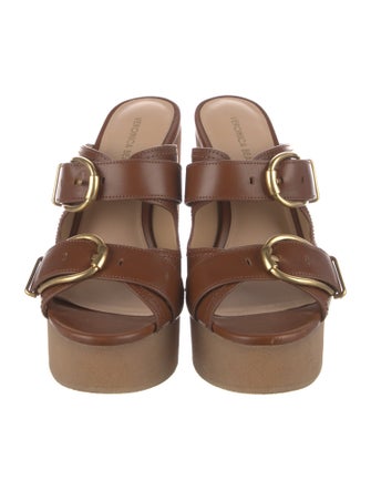 Veronica Beard Leather Slides