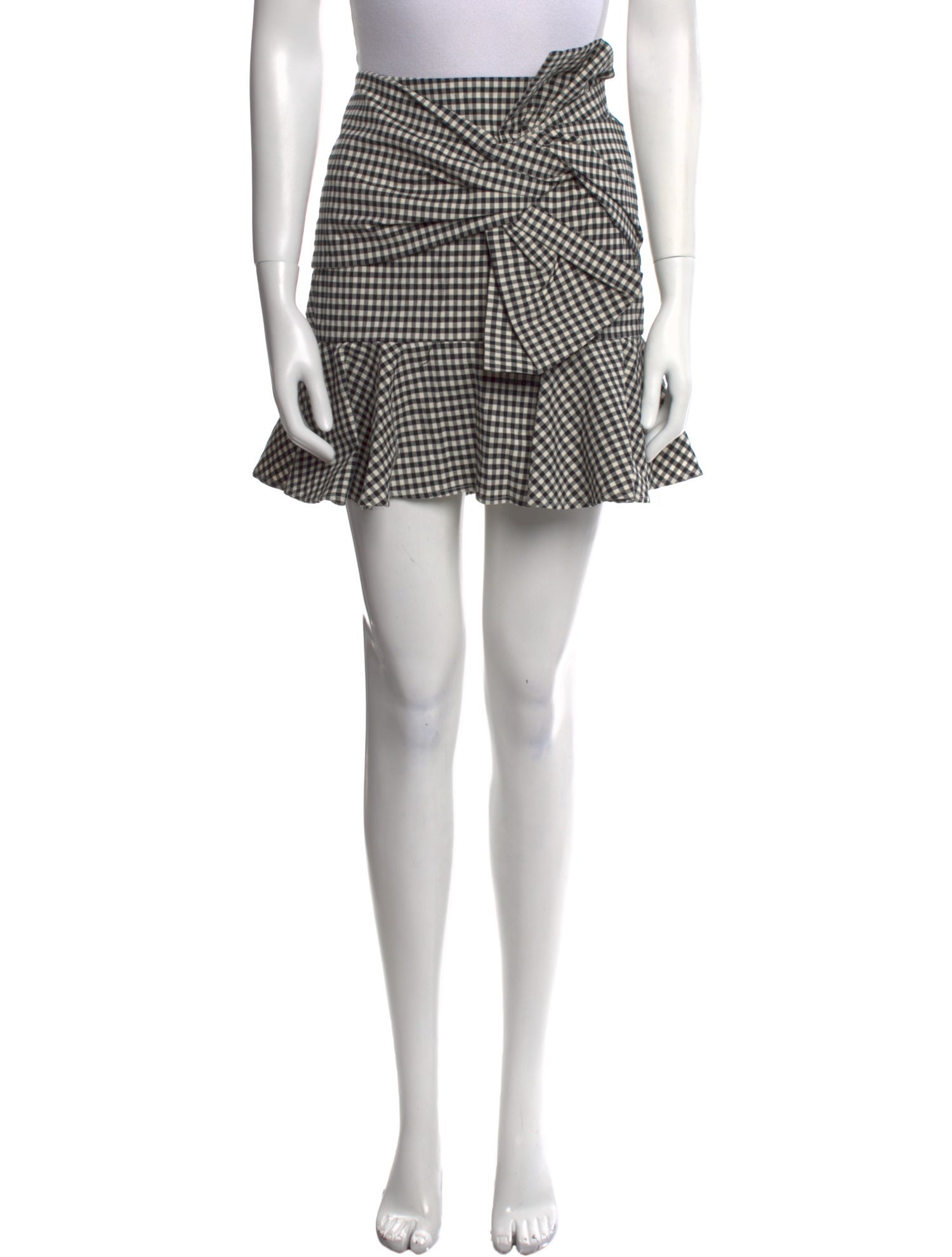 Veronica Beard Plaid Print Mini Skirt