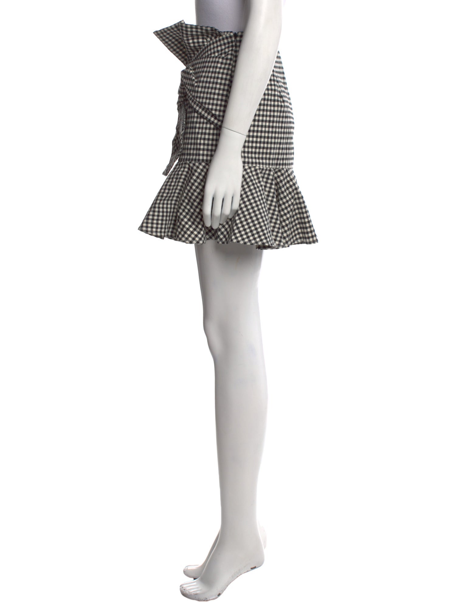 Veronica Beard Plaid Print Mini Skirt