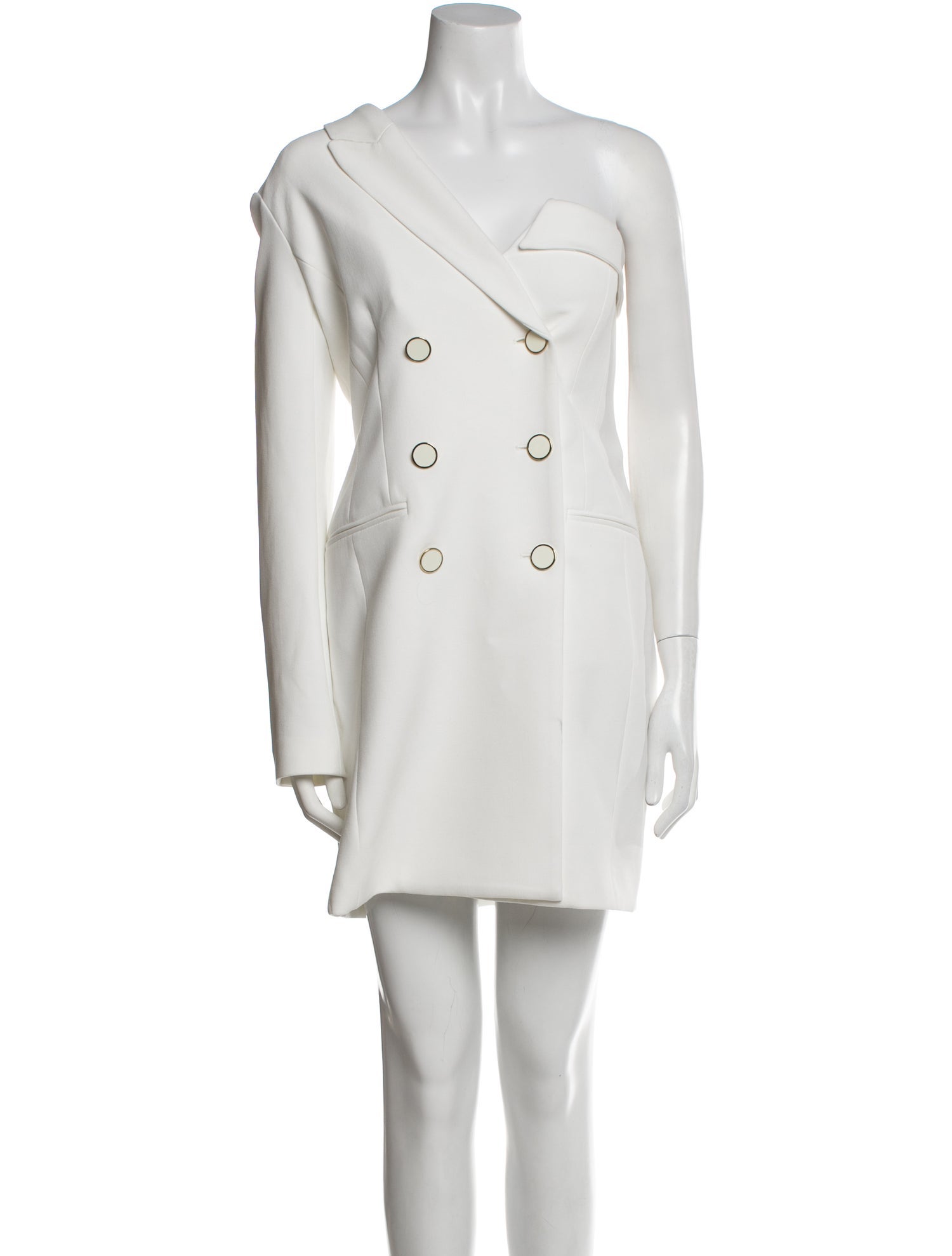 Veronica Beard One-Shoulder Mini Dress