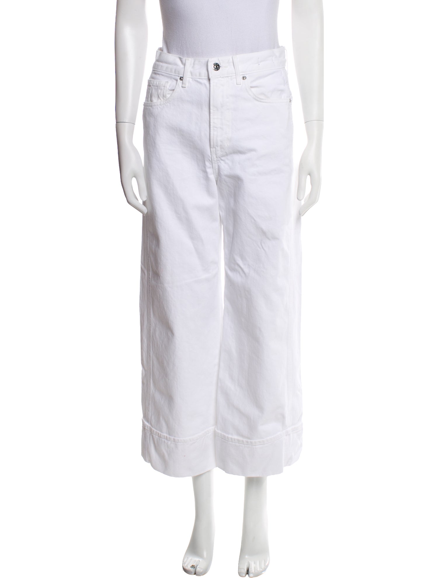 Veronica Beard High-Rise Wide Leg Jeans