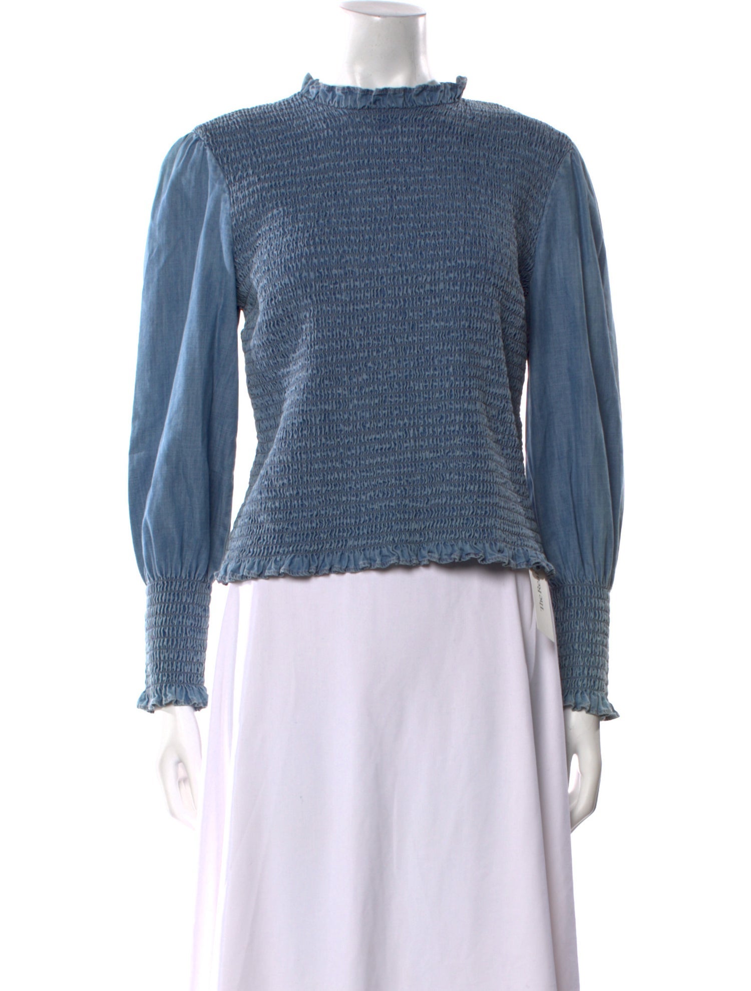 Veronica Beard Mock Neck Long Sleeve Sweatshirt