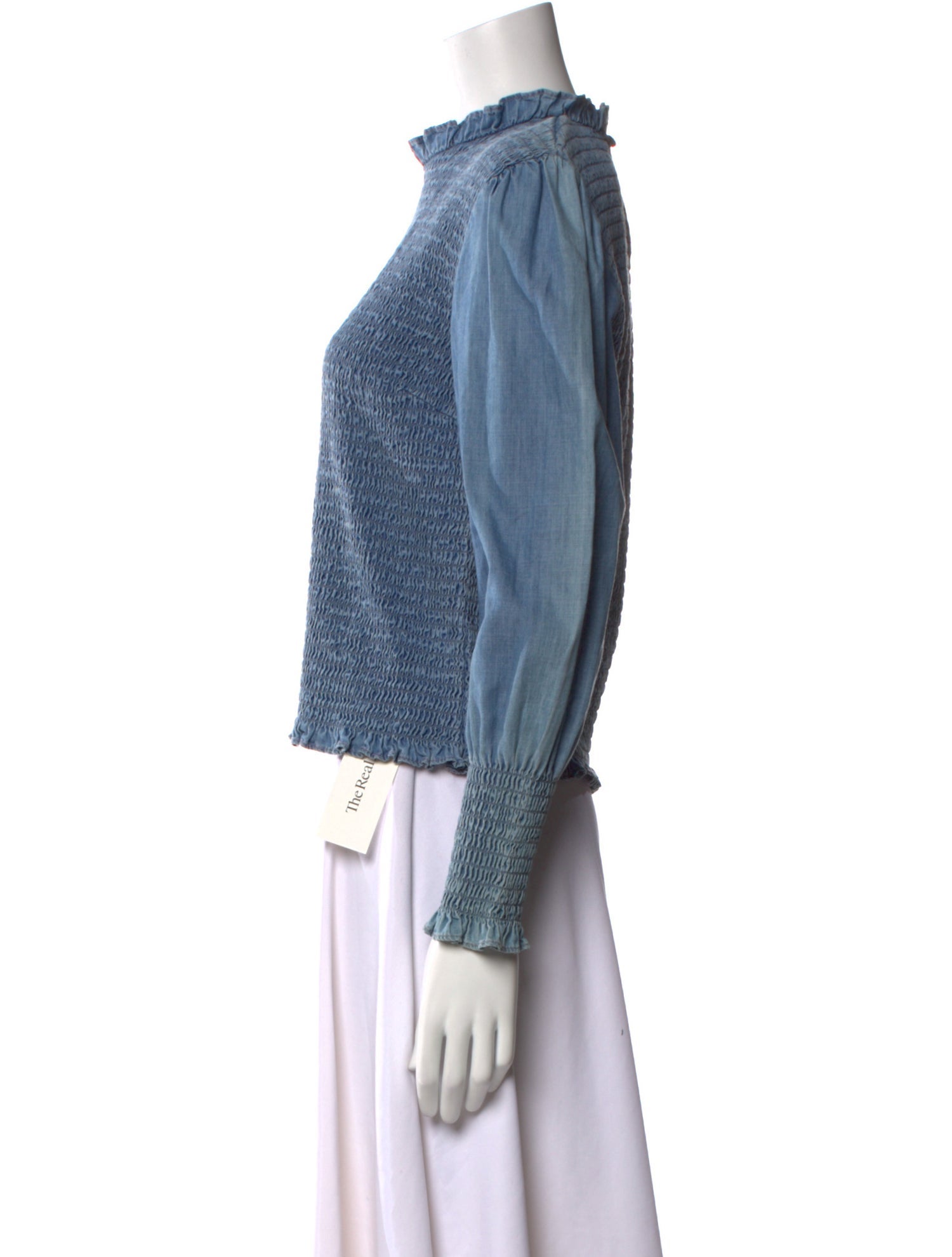 Veronica Beard Mock Neck Long Sleeve Sweatshirt