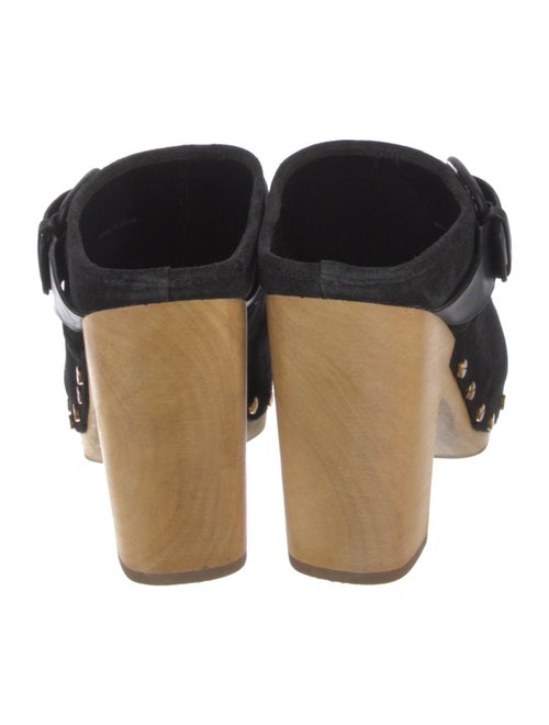 Veronica Beard Suede Studded Accents Mules