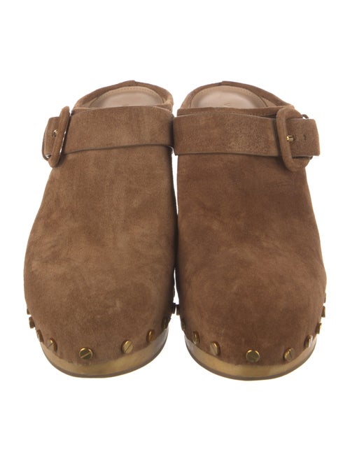 Veronica Beard Suede Studded Accents Mules