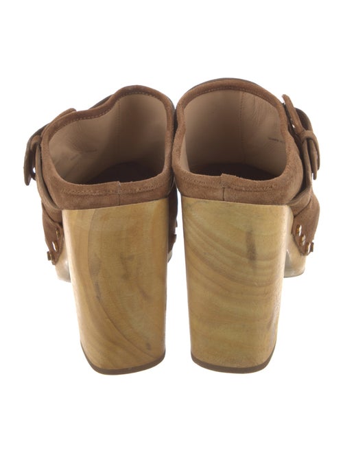 Veronica Beard Suede Studded Accents Mules