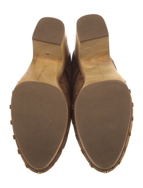 Veronica Beard Suede Studded Accents Mules