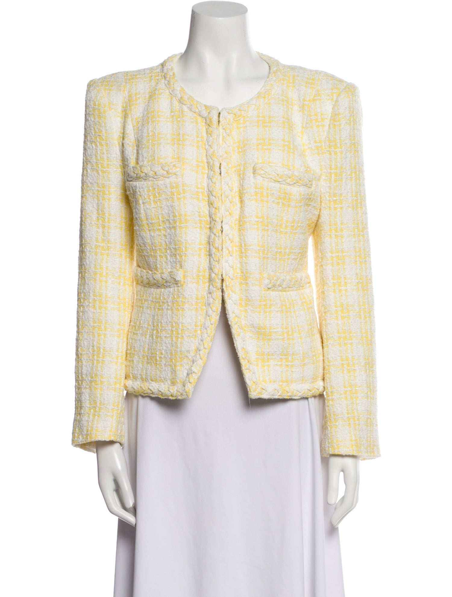 Veronica Beard Plaid Print Jacket