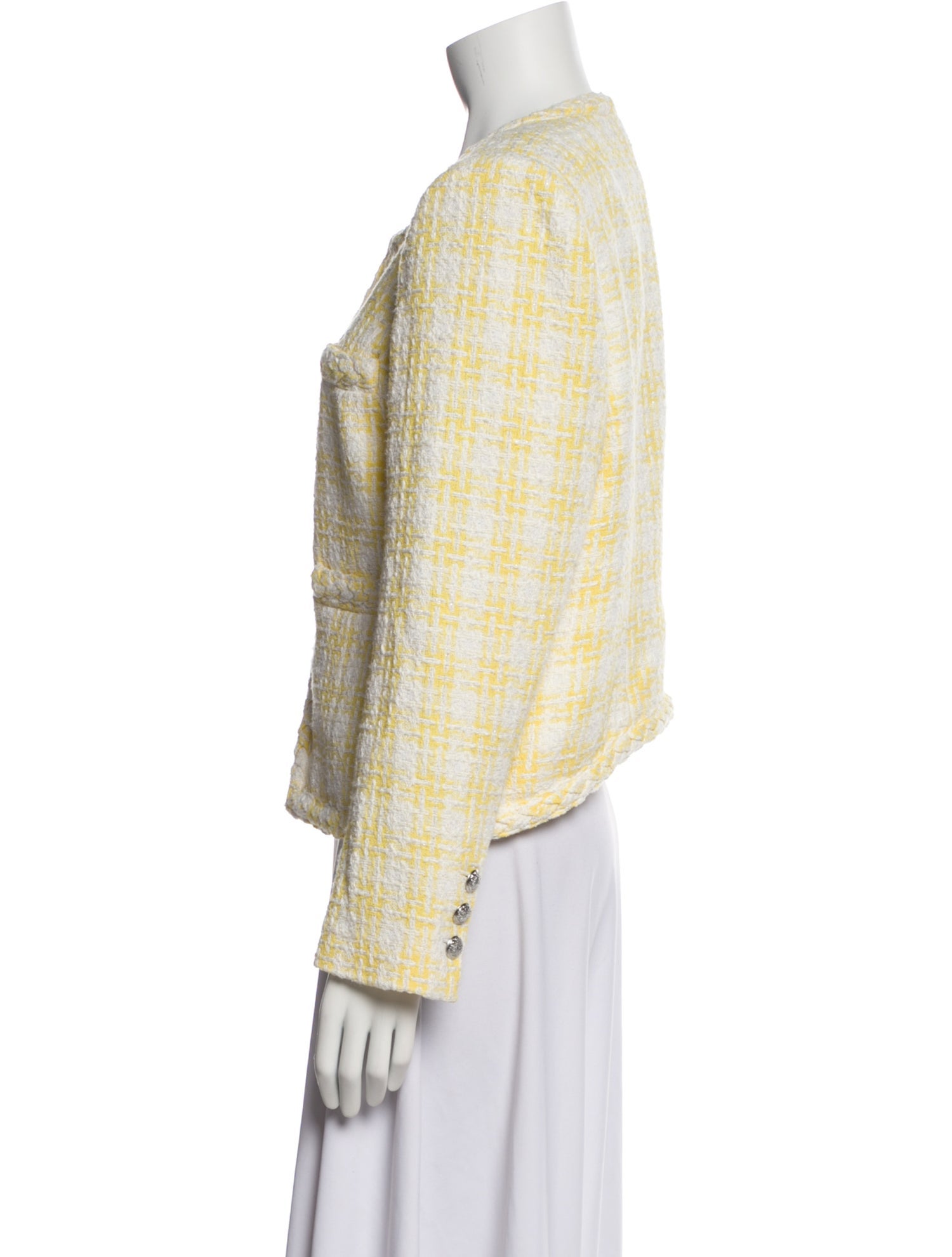 Veronica Beard Plaid Print Jacket