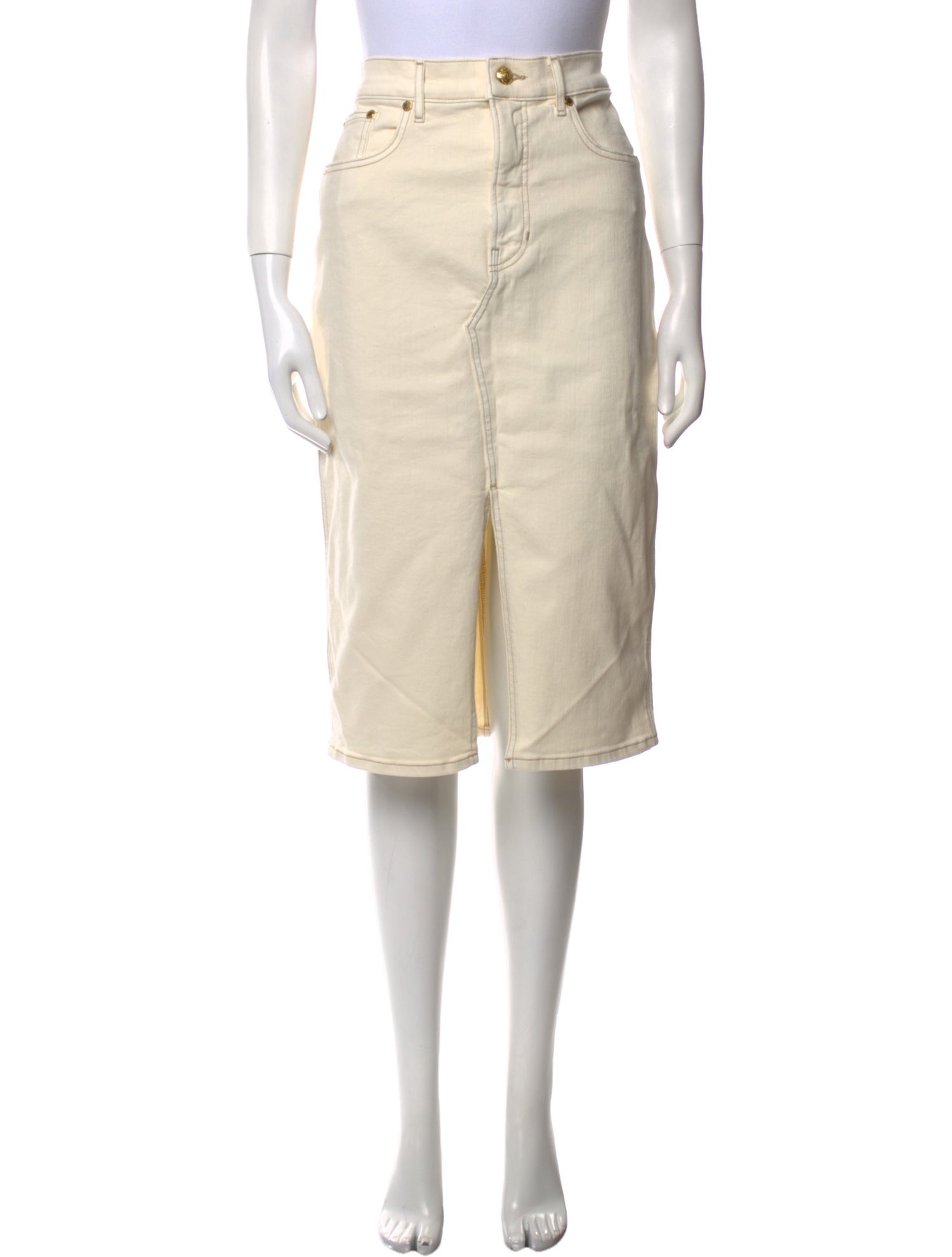 Veronica Beard Raw-Edge Trim Knee-Length Skirt w/ Tags