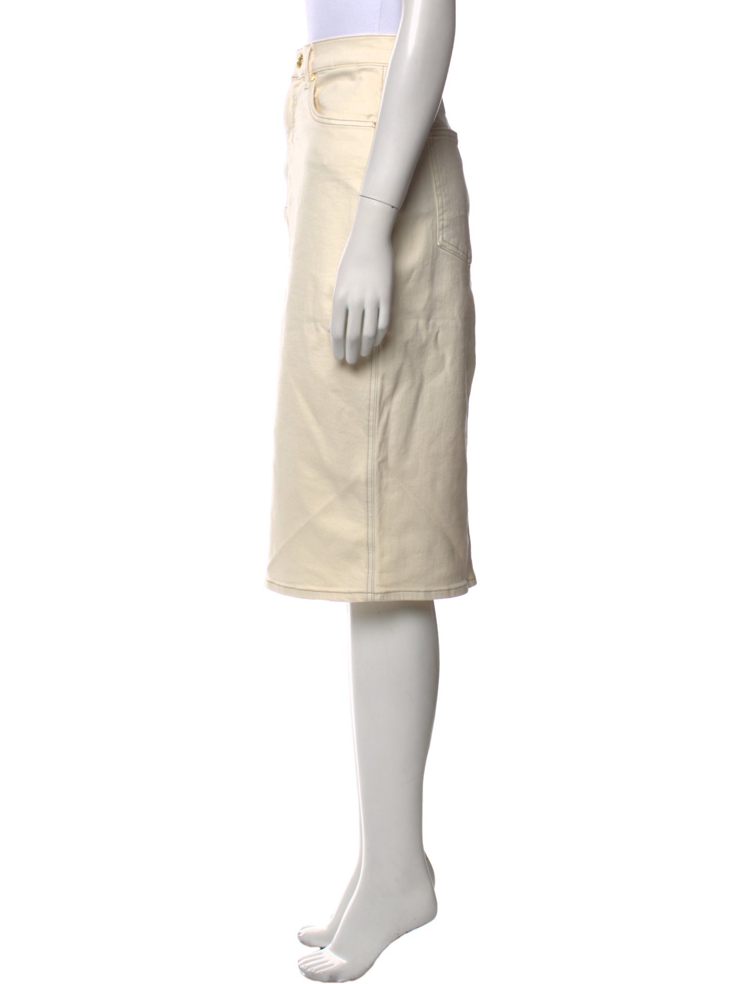 Veronica Beard Raw-Edge Trim Knee-Length Skirt w/ Tags