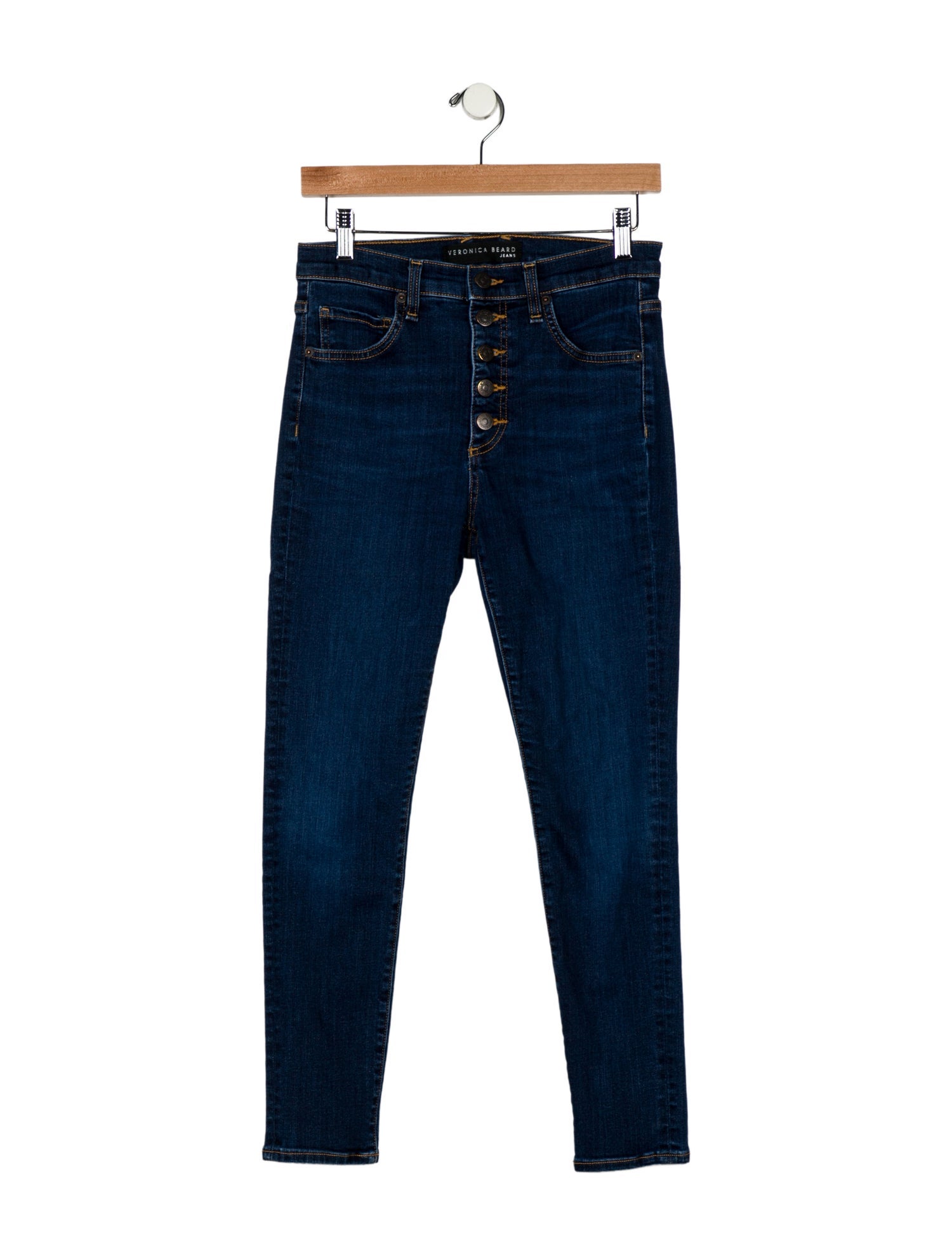 Veronica Beard Mid-Rise Skinny Leg Jeans