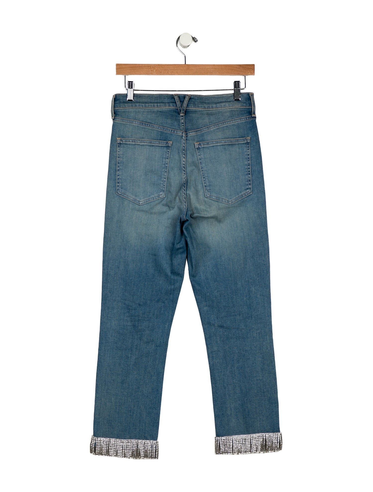 Veronica Beard High-Rise Straight Leg Jeans