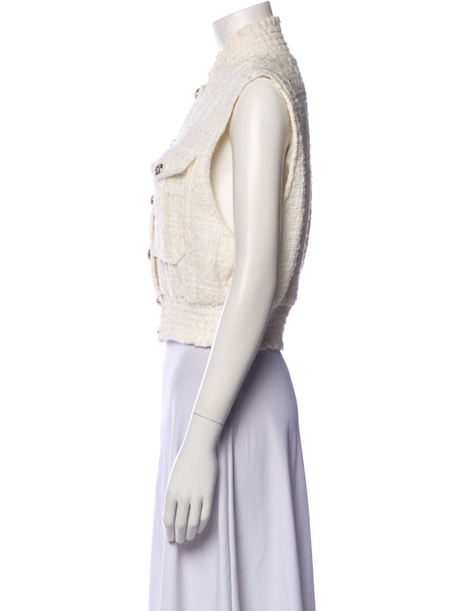 Veronica Beard Tweed Pattern Vest