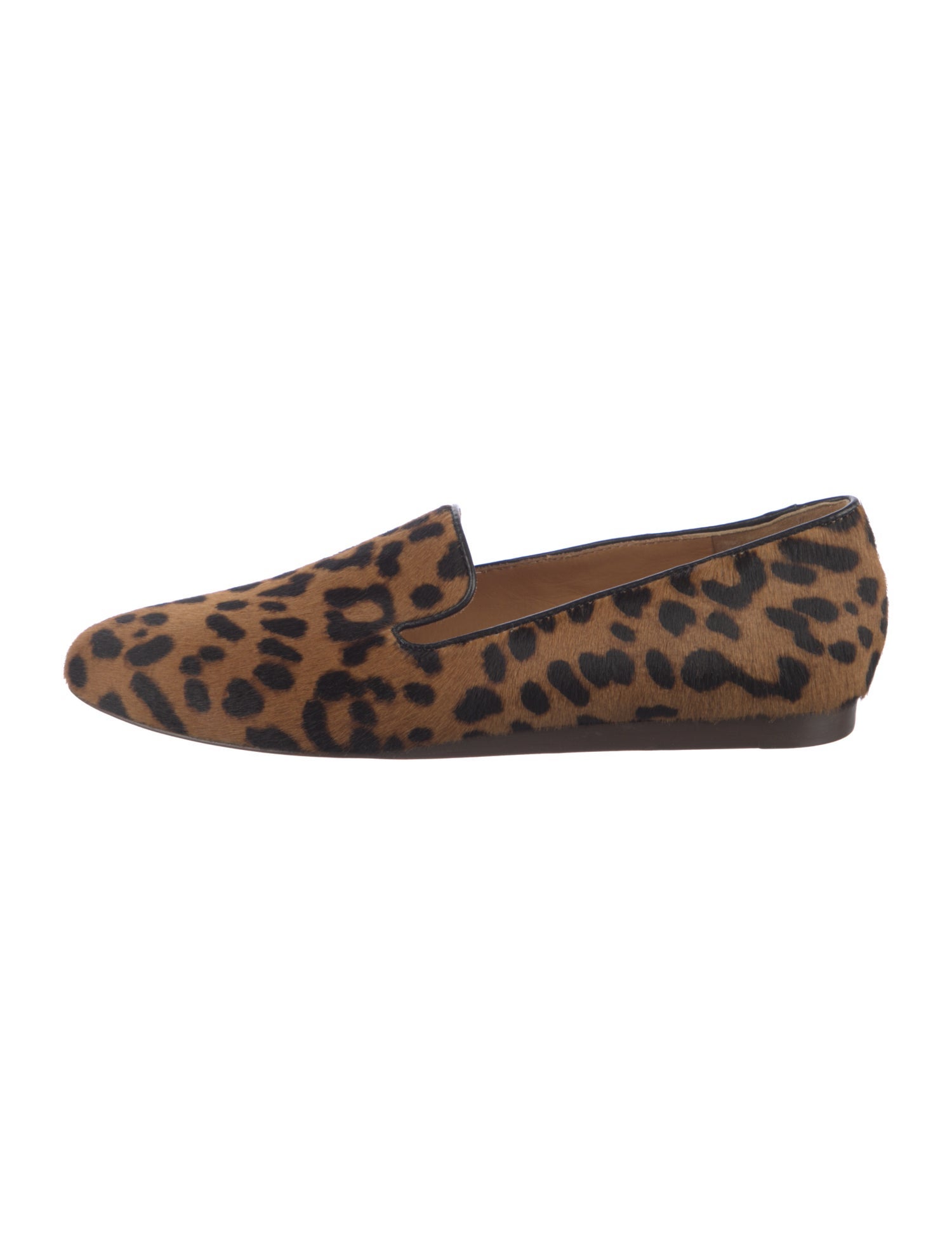 Veronica Beard Ponyhair Animal Print Loafers
