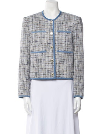 Veronica Beard Tweed Pattern Evening Jacket