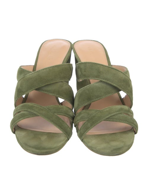 Veronica Beard Suede Printed Slides