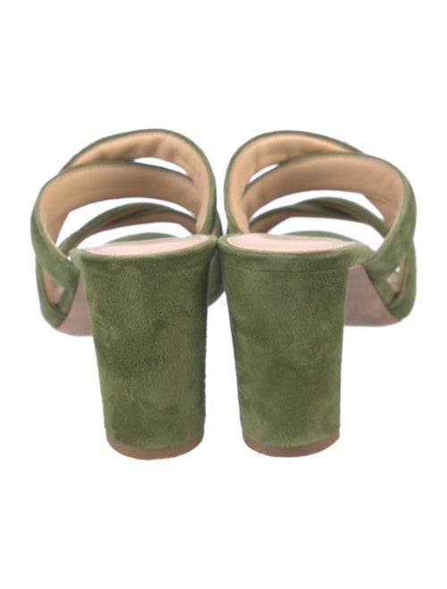 Veronica Beard Suede Printed Slides