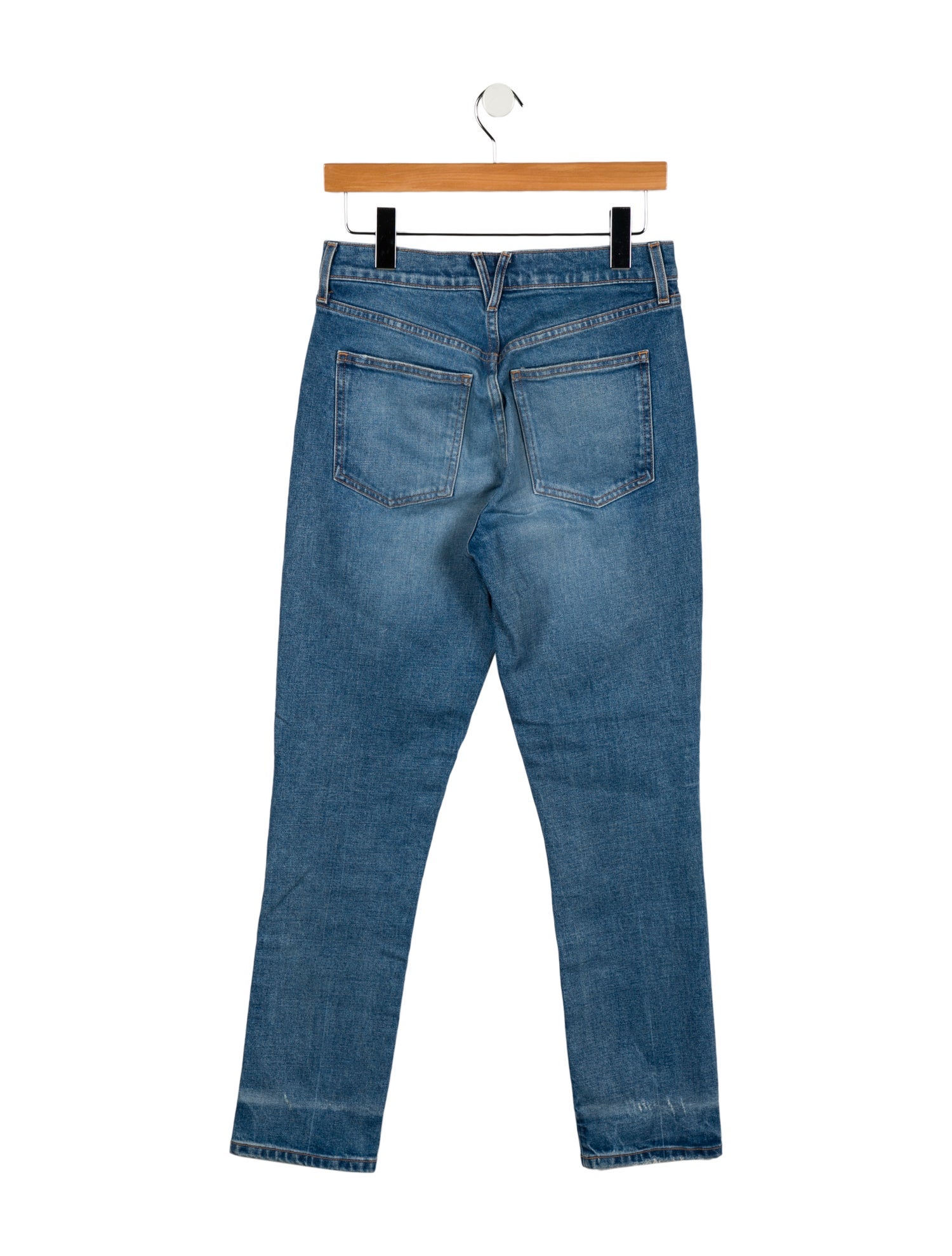 Veronica Beard High-Rise Straight Leg Jeans