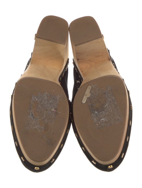 Veronica Beard Suede Studded Accents Mules