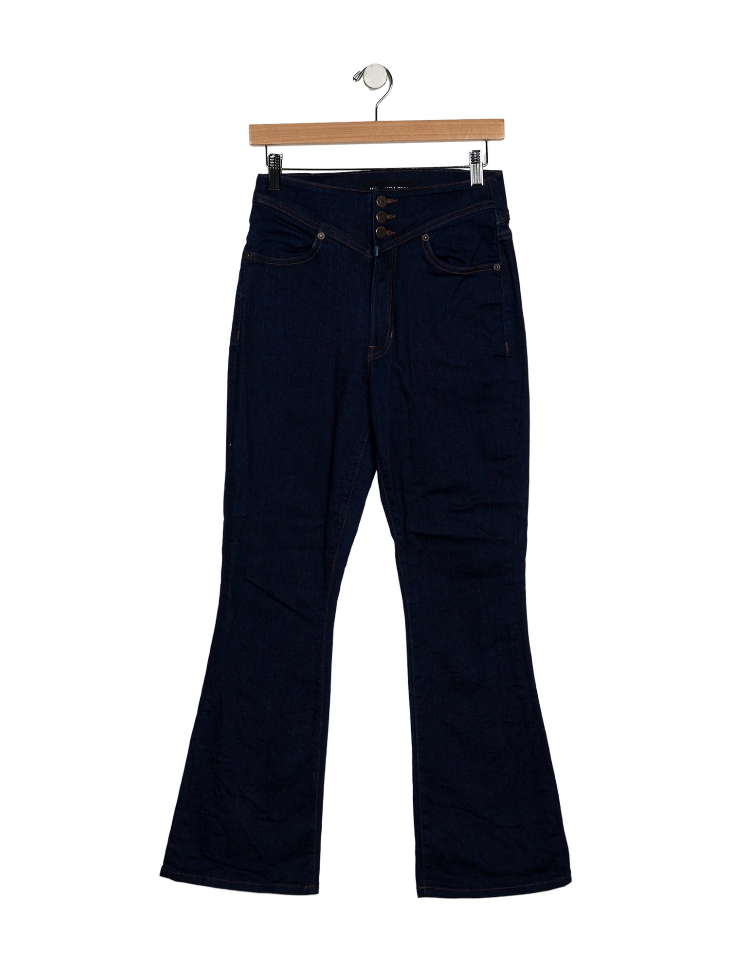Veronica Beard Mid-Rise Wide Leg Jeans