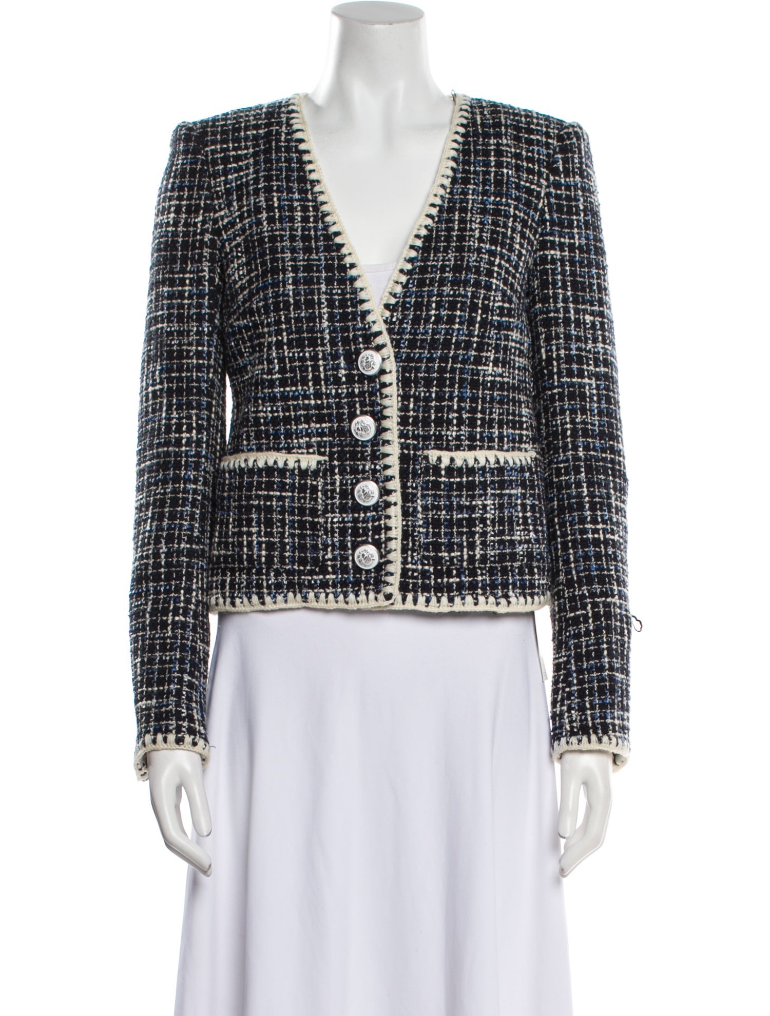 Veronica Beard Tweed Pattern Jacket