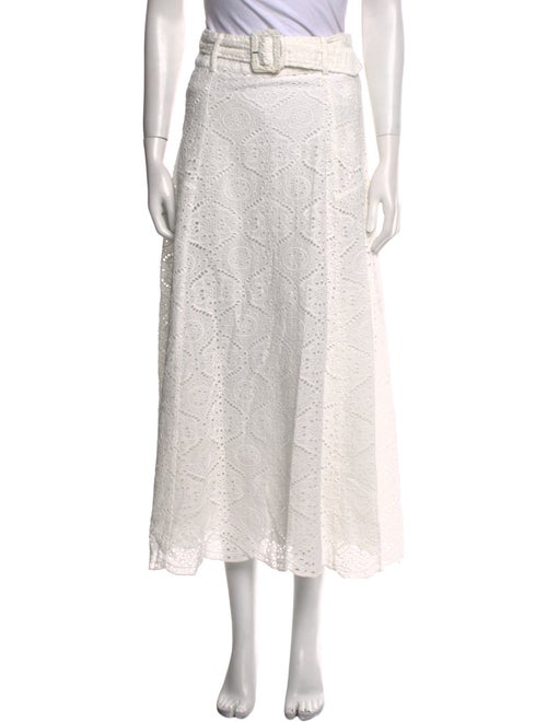 Veronica Beard Lace Pattern Midi Length Skirt