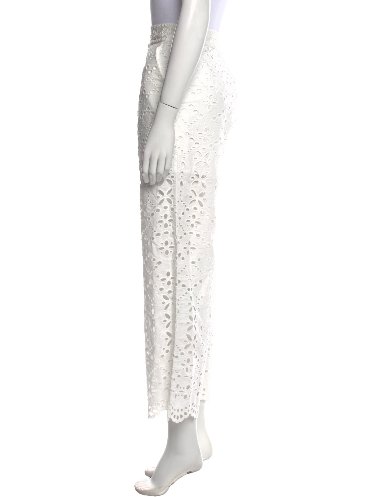 Veronica Beard Lace Pattern Wide Leg Pants w/ Tags