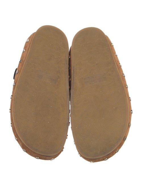 Veronica Beard Suede Studded Accents Mules