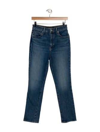 Veronica Beard High-Rise Straight Leg Jeans