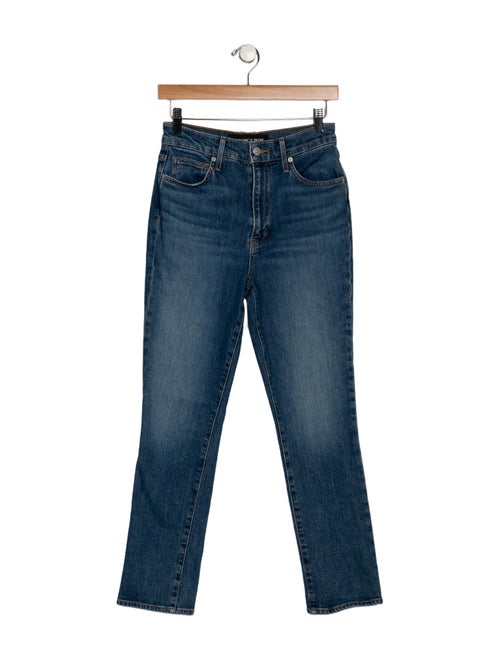 Veronica Beard High-Rise Straight Leg Jeans