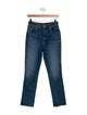 Veronica Beard High-Rise Straight Leg Jeans