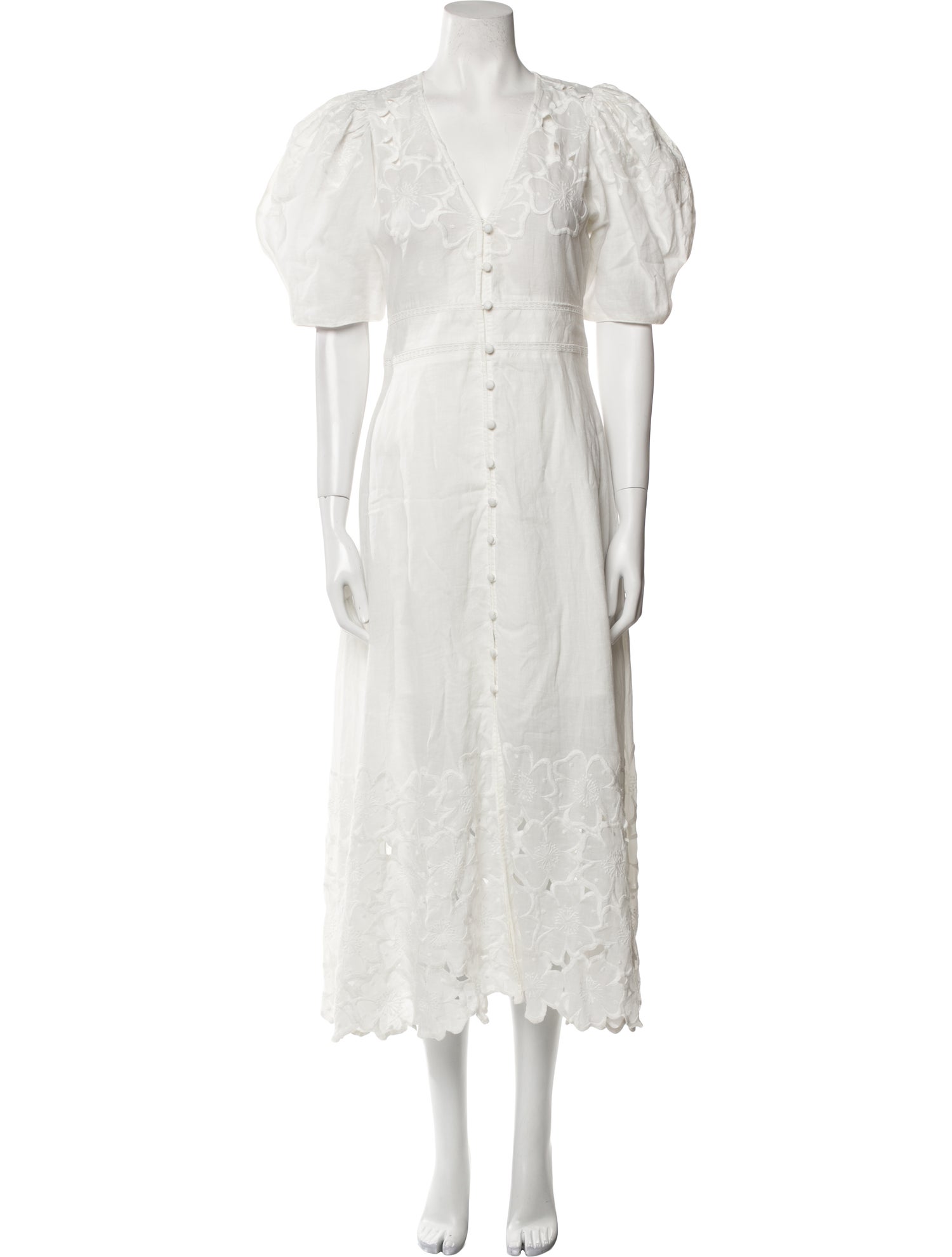 Veronica Beard V-Neck Long Dress