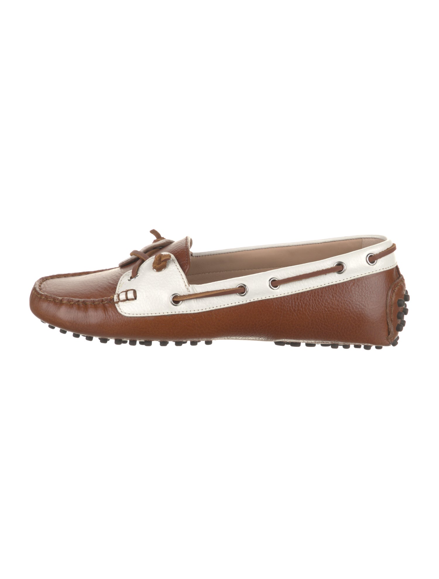 Veronica Beard Leather Colorblock Pattern Loafers