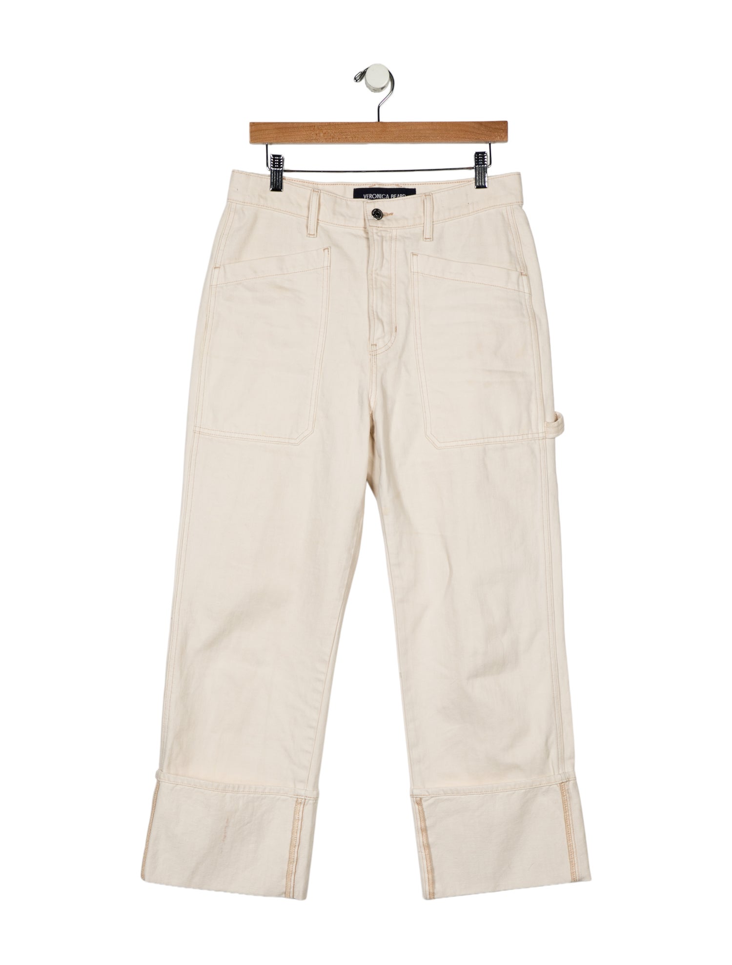 Veronica Beard High-Rise Wide Leg Jeans